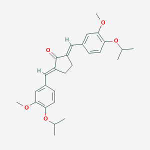 molecular formula C27H32O5 B443479 2,5-Bis(4-isopropoxy-3-methoxybenzylidene)cyclopentanone 