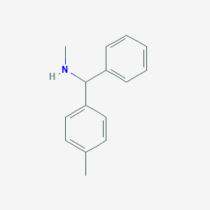 molecular formula C15H17N B044348 N-methyl-N-[(4-methylphenyl)(phenyl)methyl]amine CAS No. 118762-02-0