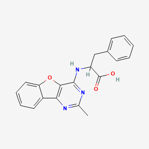 molecular formula C20H17N3O3 B4434815 N-(2-methyl[1]benzofuro[3,2-d]pyrimidin-4-yl)phenylalanine 