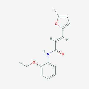 molecular formula C16H17NO3 B443482 N-(2-ethoxyphenyl)-3-(5-methyl-2-furyl)acrylamide 