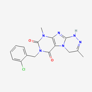 7-(2-chlorobenzyl)-3,9-dimethyl-1,4-dihydro[1,2,4]triazino[3,4-f]purine-6,8(7H,9H)-dione