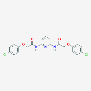 molecular formula C21H17Cl2N3O4 B443483 2-(4-chlorophenoxy)-N-(6-{[(4-chlorophenoxy)acetyl]amino}-2-pyridinyl)acetamide 