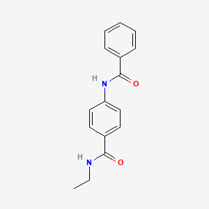 molecular formula C16H16N2O2 B4434880 4-(benzoylamino)-N-ethylbenzamide 