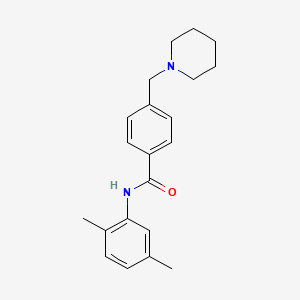 molecular formula C21H26N2O B4434888 N-(2,5-dimethylphenyl)-4-(1-piperidinylmethyl)benzamide 