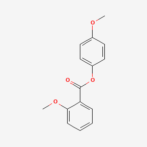molecular formula C15H14O4 B4434917 4-methoxyphenyl 2-methoxybenzoate 