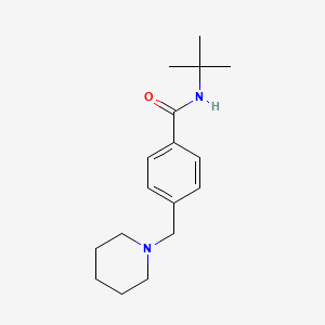 molecular formula C17H26N2O B4434945 N-(tert-butyl)-4-(1-piperidinylmethyl)benzamide 