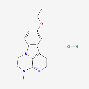 molecular formula C16H20ClN3O B4434979 9-ethoxy-4-methyl-2,4,5,6-tetrahydro-1H-3,4,6a-triazafluoranthene hydrochloride 