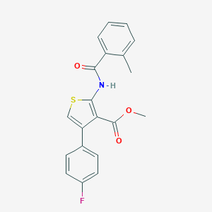 Methyl 4-(4-fluorophenyl)-2-[(2-methylbenzoyl)amino]thiophene-3-carboxylate