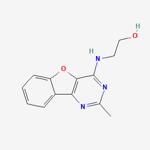 molecular formula C13H13N3O2 B4435054 2-[(2-methyl[1]benzofuro[3,2-d]pyrimidin-4-yl)amino]ethanol 