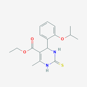 Ethyl 4-(2-isopropoxyphenyl)-6-methyl-2-thioxo-1,2,3,4-tetrahydropyrimidine-5-carboxylate
