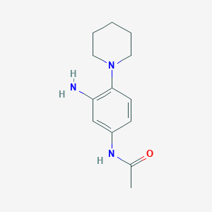 molecular formula C13H19N3O B4435068 N-[3-amino-4-(1-piperidinyl)phenyl]acetamide 
