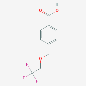 molecular formula C10H9F3O3 B443510 4-[(2,2,2-Trifluoroethoxy)methyl]benzoic acid CAS No. 438473-98-4