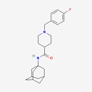 molecular formula C23H31FN2O B4435102 N-1-adamantyl-1-(4-fluorobenzyl)-4-piperidinecarboxamide 
