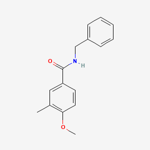 molecular formula C16H17NO2 B4435104 N-benzyl-4-methoxy-3-methylbenzamide 