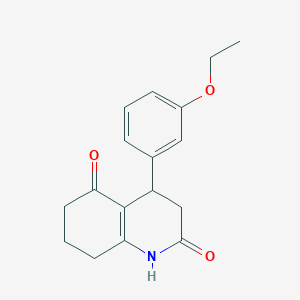 molecular formula C17H19NO3 B4435118 4-(3-ethoxyphenyl)-4,6,7,8-tetrahydro-2,5(1H,3H)-quinolinedione 