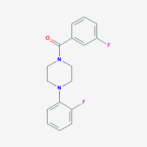 molecular formula C17H16F2N2O B443512 1-(3-Fluorobenzoyl)-4-(2-fluorophenyl)piperazine 