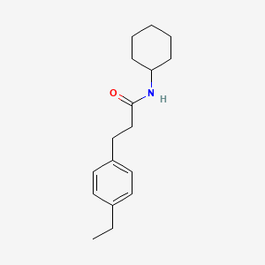 N-cyclohexyl-3-(4-ethylphenyl)propanamide