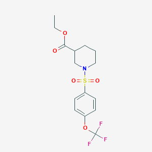 ethyl 1-{[4-(trifluoromethoxy)phenyl]sulfonyl}-3-piperidinecarboxylate