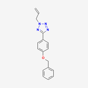 molecular formula C17H16N4O B4435169 2-allyl-5-[4-(benzyloxy)phenyl]-2H-tetrazole 