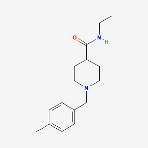 molecular formula C16H24N2O B4435191 N-ethyl-1-(4-methylbenzyl)-4-piperidinecarboxamide 