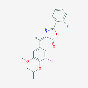 2-(2-fluorophenyl)-4-(3-iodo-4-isopropoxy-5-methoxybenzylidene)-1,3-oxazol-5(4H)-one