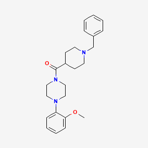 molecular formula C24H31N3O2 B4435241 1-[(1-benzyl-4-piperidinyl)carbonyl]-4-(2-methoxyphenyl)piperazine 