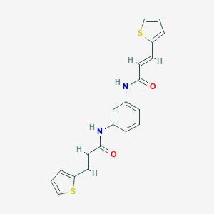 molecular formula C20H16N2O2S2 B443527 3-(2-thienyl)-N-(3-{[3-(2-thienyl)acryloyl]amino}phenyl)acrylamide 