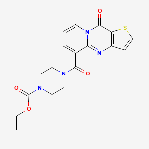 molecular formula C18H18N4O4S B4435281 ethyl 4-[(10-oxo-10H-pyrido[1,2-a]thieno[3,2-d]pyrimidin-5-yl)carbonyl]-1-piperazinecarboxylate 