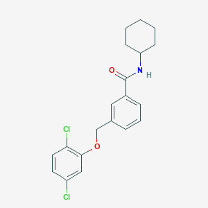 molecular formula C20H21Cl2NO2 B443530 N-cyclohexyl-3-[(2,5-dichlorophenoxy)methyl]benzamide 