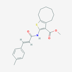 Methyl 2-{[3-(4-methylphenyl)acryloyl]amino}-4,5,6,7,8,9-hexahydrocycloocta[b]thiophene-3-carboxylate