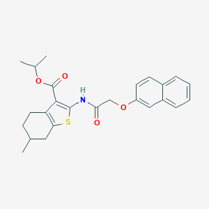 Isopropyl 6-methyl-2-{[(2-naphthyloxy)acetyl]amino}-4,5,6,7-tetrahydro-1-benzothiophene-3-carboxylate