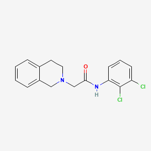 molecular formula C17H16Cl2N2O B4435359 N-(2,3-dichlorophenyl)-2-(3,4-dihydro-2(1H)-isoquinolinyl)acetamide 