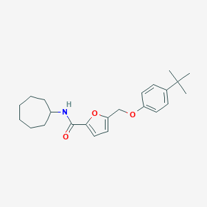 molecular formula C23H31NO3 B443536 5-[(4-tert-butylphenoxy)methyl]-N-cycloheptyl-2-furamide 
