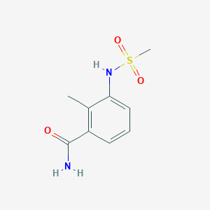molecular formula C9H12N2O3S B4435368 2-methyl-3-[(methylsulfonyl)amino]benzamide 
