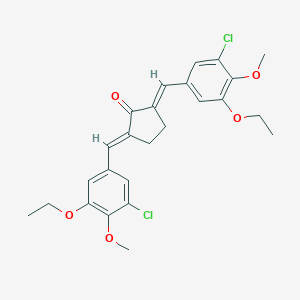molecular formula C25H26Cl2O5 B443537 2,5-Bis(3-chloro-5-ethoxy-4-methoxybenzylidene)cyclopentanone 
