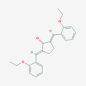 molecular formula C23H24O3 B443541 2,5-Bis(2-ethoxybenzylidene)cyclopentanone 