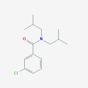 molecular formula C15H22ClNO B443542 3-chloro-N,N-bis(2-methylpropyl)benzamide CAS No. 35306-69-5