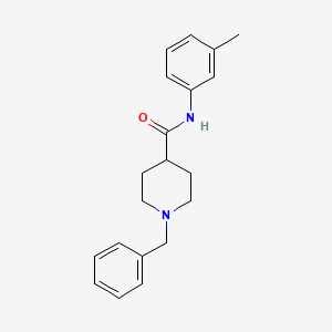 molecular formula C20H24N2O B4435445 1-benzyl-N-(3-methylphenyl)-4-piperidinecarboxamide 