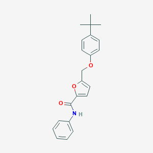 molecular formula C22H23NO3 B443548 5-[(4-tert-butylphenoxy)methyl]-N-phenyl-2-furamide 