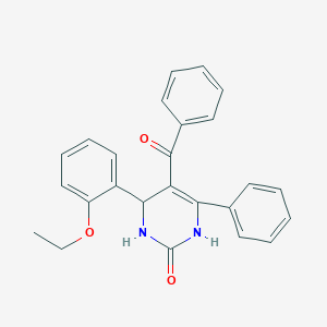 molecular formula C25H22N2O3 B443549 5-benzoyl-4-(2-ethoxyphenyl)-6-phenyl-3,4-dihydro-2(1H)-pyrimidinone 