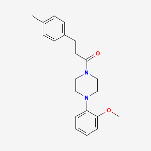 molecular formula C21H26N2O2 B4435537 1-(2-methoxyphenyl)-4-[3-(4-methylphenyl)propanoyl]piperazine 