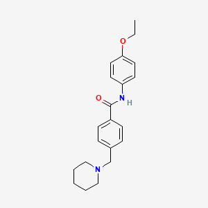 molecular formula C21H26N2O2 B4435556 N-(4-ethoxyphenyl)-4-(1-piperidinylmethyl)benzamide 