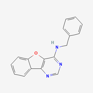 molecular formula C17H13N3O B4435558 N-benzyl[1]benzofuro[3,2-d]pyrimidin-4-amine 