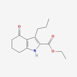 ethyl 4-oxo-3-propyl-4,5,6,7-tetrahydro-1H-indole-2-carboxylate