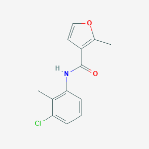 molecular formula C13H12ClNO2 B443557 N-(3-chloro-2-methylphenyl)-2-methylfuran-3-carboxamide CAS No. 447449-11-8