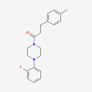 molecular formula C20H23FN2O B4435609 1-(2-fluorophenyl)-4-[3-(4-methylphenyl)propanoyl]piperazine 