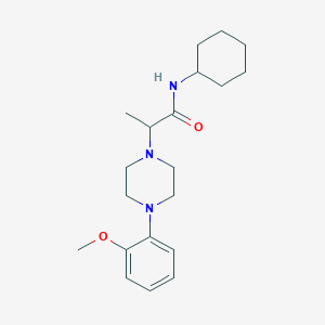 N-cyclohexyl-2-[4-(2-methoxyphenyl)-1-piperazinyl]propanamide