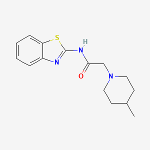 N-1,3-benzothiazol-2-yl-2-(4-methyl-1-piperidinyl)acetamide