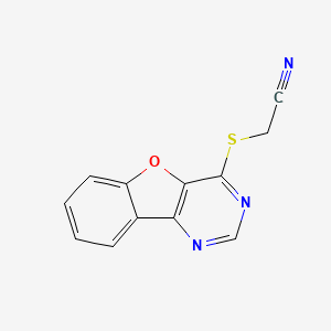 ([1]benzofuro[3,2-d]pyrimidin-4-ylthio)acetonitrile