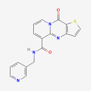 10-oxo-N-(3-pyridinylmethyl)-10H-pyrido[1,2-a]thieno[3,2-d]pyrimidine-5-carboxamide